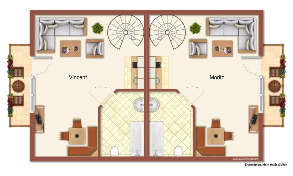 Haus Vier Freunde, Vincent Διαμέρισμα Ρόστοκ Εξωτερικό φωτογραφία